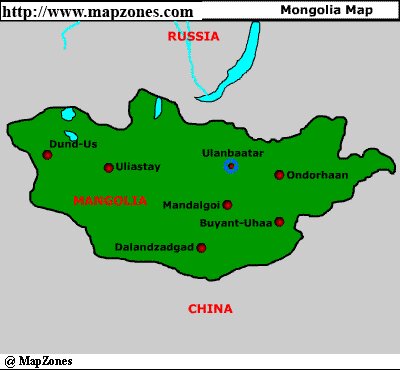 Mongolia Map