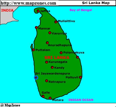 Sri Lanka Map