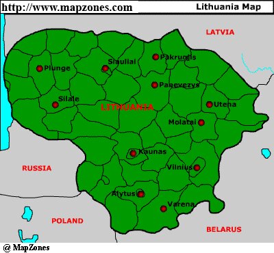 Lithuania Map