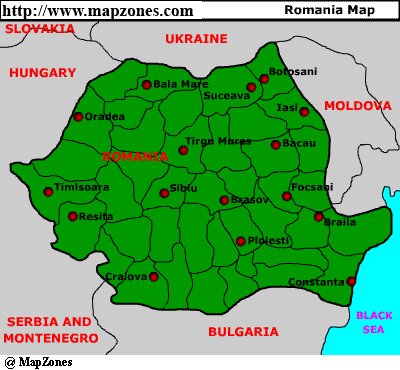 Romania Map