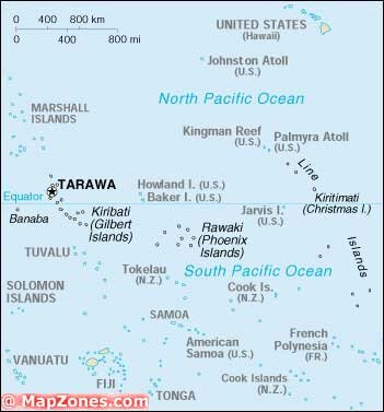 Kiribati Map