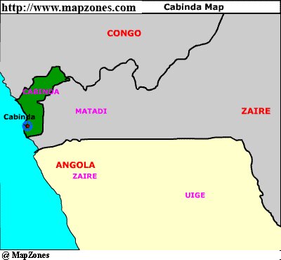Map of Cabinda