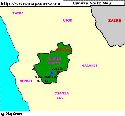 Map of Cuanza_norte
