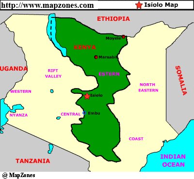 Map of Isiolo