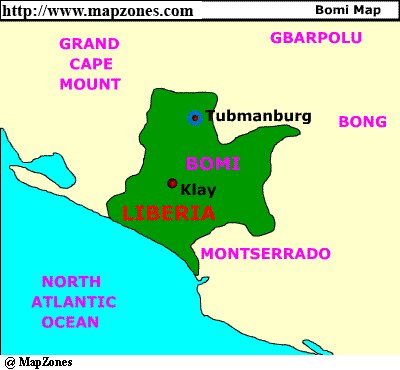 Map of Bomi