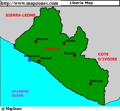 Map of Liberia
