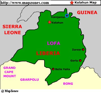 Map of Kolahun