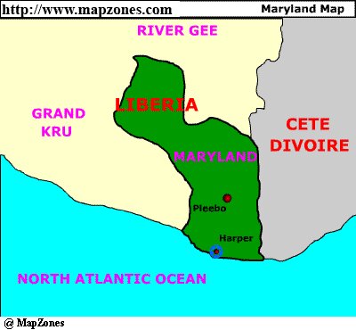 Map of Maryland