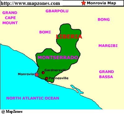 Map of Monrovia