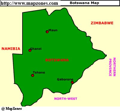 Botswana Map