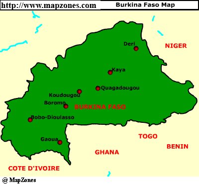 Burkina Faso Map