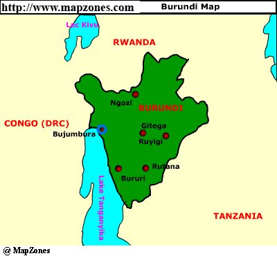 Burundi Map