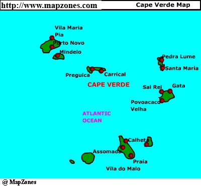 Cape Verde Map