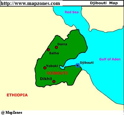 Djibouti Map