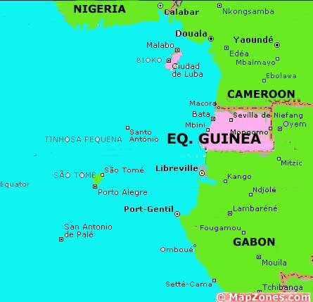 Equatorial Guinea Map