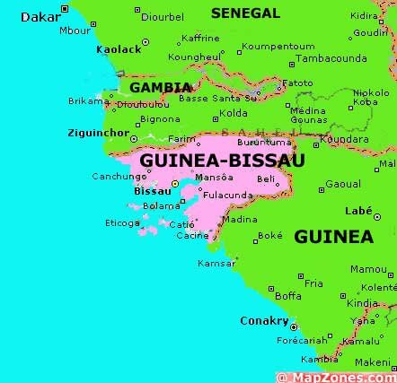 Guinea-Bissau Map