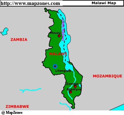 Malawi Map