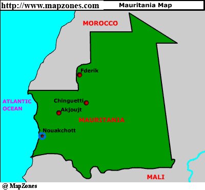 Mauritania Map
