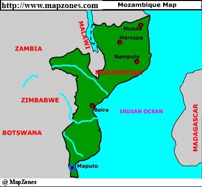 Mozambique Map
