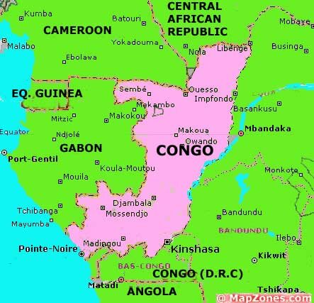 Congo Republic of the Map