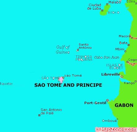 Sao Tome and Principe Map