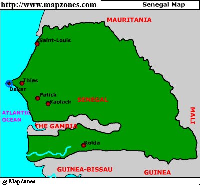 Senegal Map