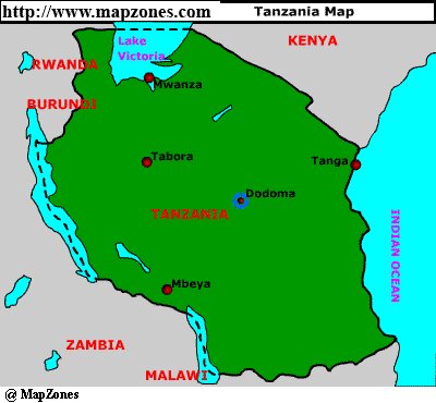 Tanzania Map